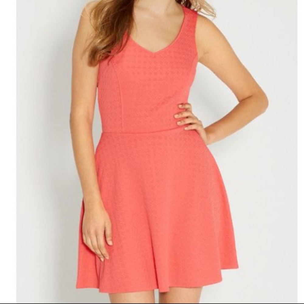 Maurice’s Skater dress in textured fabric